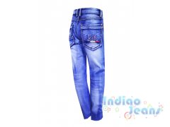 Стильные джинсы модной варки, для мальчиков, арт. BY1384.