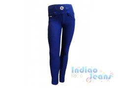 Синие зауженные брюки на резинке, арт. А14515. Синие зауженные брюки на резинке, арт. А14515.