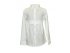 Удлиненная молочная блузка для школы, арт. L040.