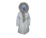 Элегантное зимнее пальто для девочек, наполнитель - холлофайбер, арт. В122-93М.