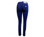 Темно-синие джинсы-стрейч для девочек, арт. I33360.