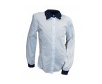 Белая блузка на пуговицах, с длинными рукавами, арт. 700564-1.