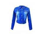 Ультрамодная джинсовая куртка  для девочек, арт. I33255-8.