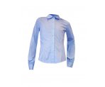 Серо-синяя блузка с длинными рукавами, арт. К701605.