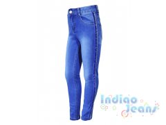 Стильные джинсы с лампасами, для девочек, арт. I34702.