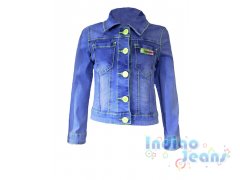 Голубая джинсовая куртка для девочек, арт. I33686-8.