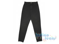 Черные джинсы-момы для девочек, арт. I34332.