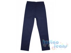 Синие школьные брюки для мальчиков из немнущейся ткани, арт. 216005.