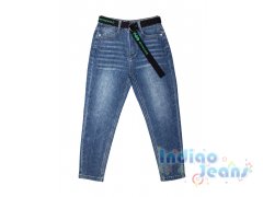 Стильные джинсы-момы для девочек, арт. S21935.