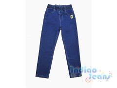 Стильные утепленные джинсы на резинке для мальчиков, арт. М18036.