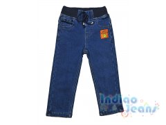 Утепленные джинсы на мягкой резинке для мальчиков, арт. AV21001.