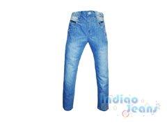 Облегченные светлые джинсы для мальчиков, арт. М7508.