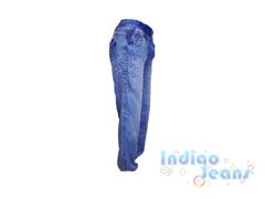 Ультрамодные джинсы модного кроя для девочек, арт. I6860.