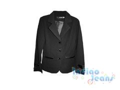 Классический черный пиджак для школьниц, арт. S12811.