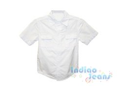 Белая сорочка с коротким рукавом, арт. 63269.