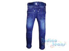 Синие джинсы-стрейч для мальчиков, арт. М7152.