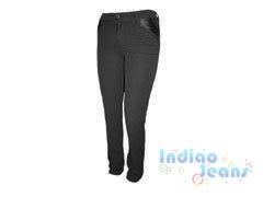 Классические черные брюки для девочек, ткань - габардин, арт. Е12501.