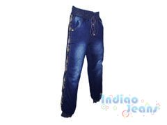 Модные утепленные джинсы для девочек, арт. I8351.
