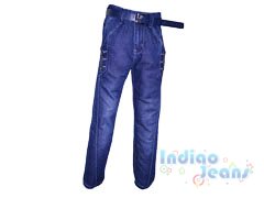 Ультрамодные джинсы для мальчиков, ремень в комплекте, арт. М7567.