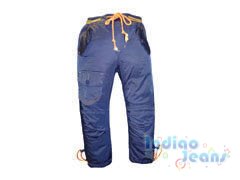 Практичные брюки из плащевой ткани, подклад - флис, арт. Е2061-1.
