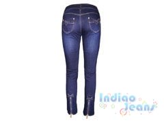 Модные утепленные джинсы для девочек, арт. I8330.
