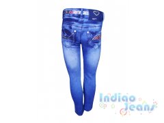 Модные зауженные джинсы для девочек, яркий ремешок в комплекте,арт. I8747.