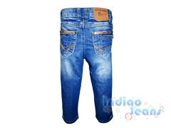 Стильные джинсы для мальчиков, на пуговице, арт. М10490.