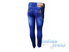 Модные джинсы с цепочкой, для девочек, арт. I9916.