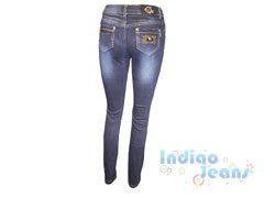 Ультрамодные джинсы-стрейч для девочек , арт. I30054.
