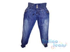 Стильные джинсы для девочек, подклад - хлопок, арт. 63317А.