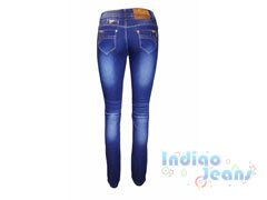 Стильные джинсовые брюки для девочек, арт. I9488.