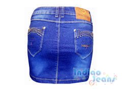 Стильная джинсовая юбка для девочек, арт. I30005.