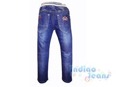 Модные джинсы на резинке для мальчиков, арт. М10645.