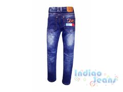 Стильные джинсы с модным принтом для мальчиков, арт. М10320.