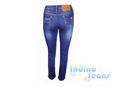 Утепленные джинсы для девочек, арт. I30089.