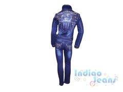 Ультрамодный джинсовый костюм для девочек, арт. I9926-8.