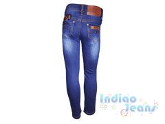 Стильные джинсы-стрейч для девочек, арт. I30043.