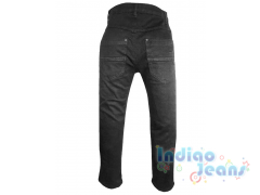 Черные утепленные джинсы для мальчиков, арт. AN39932.