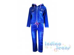 Стильный джинсовый костюм для девочек, арт. I9630-8/I9630.