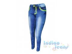 Стильные джинсы-стрейч для девочек, арт. I31052.
