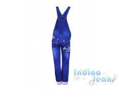 Ультрамодный джинсовый полукомбинезон для мальчиков, арт. BY8177.