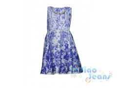 Оригинальное бело-голубое платье для девочек, арт. 599159.