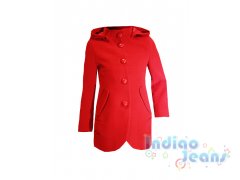 Ультрамодное коралловое пальто для девочек, арт. 68012.