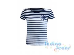 Стильная полосатая футболка для девочек, арт. 599254.