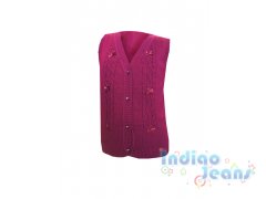 Школьный  жилет на пуговицах, для девочек, арт. 599483.