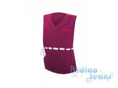 Школьный бордовый жилет  для девочек, арт. 599463.