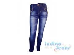 Модные джинсы с шипами, для девочек , арт. I9911.