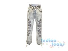 Ультрамодные облегченные джинсы интересной варки, арт. I6527.