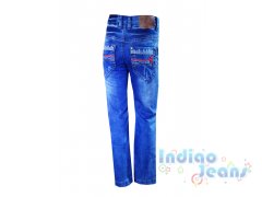 Стильные джинсы  с потертостями, для мальчиков, арт. М12241.