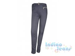 Черные брюки-стрейч для девочек, арт. Е13494.